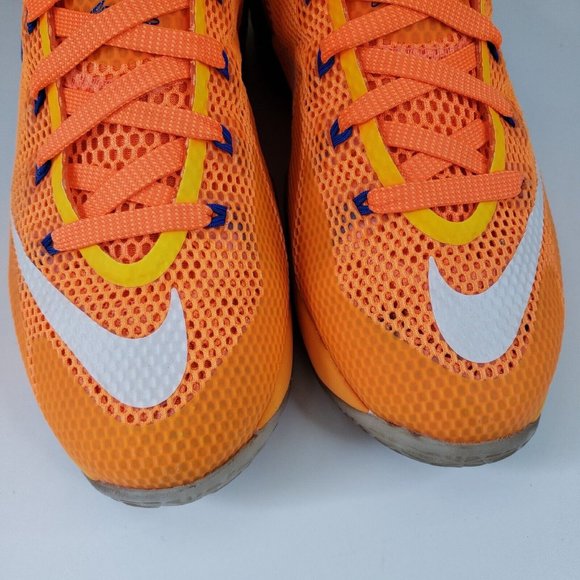 Nike LeBron 12 Low GS 'Cavs Classic' Bright Citrus Size: 5Y (Womens Size: 6.5) - Picture 10 of 14